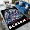 1pc Office Carpet, Scream Horror Poster Chair Rug, Living Room Printed Area Rug, Home Chair Floor Mat