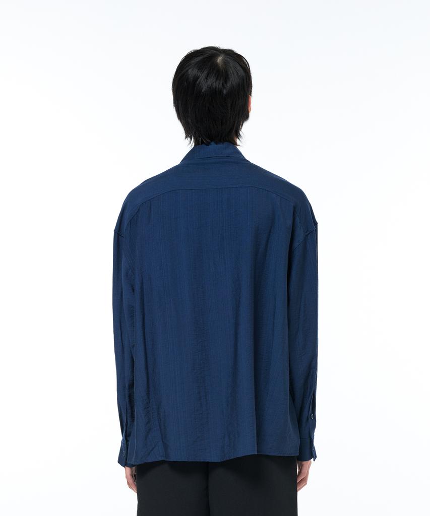 ZENSAI Voluminous Fit Long Sleeve Linen Shirt