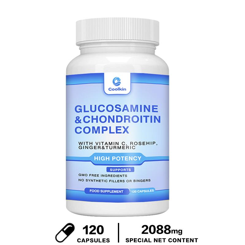 Glucosamine Chondroitin Complex Capsules 120 Count — Joint Support, Bone Health, Daily Wellness