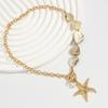 Irregular Conch Pearl Starfish Pendant Necklace Exaggerated Light Luxury Collarbone Chain Personalized Niche Item