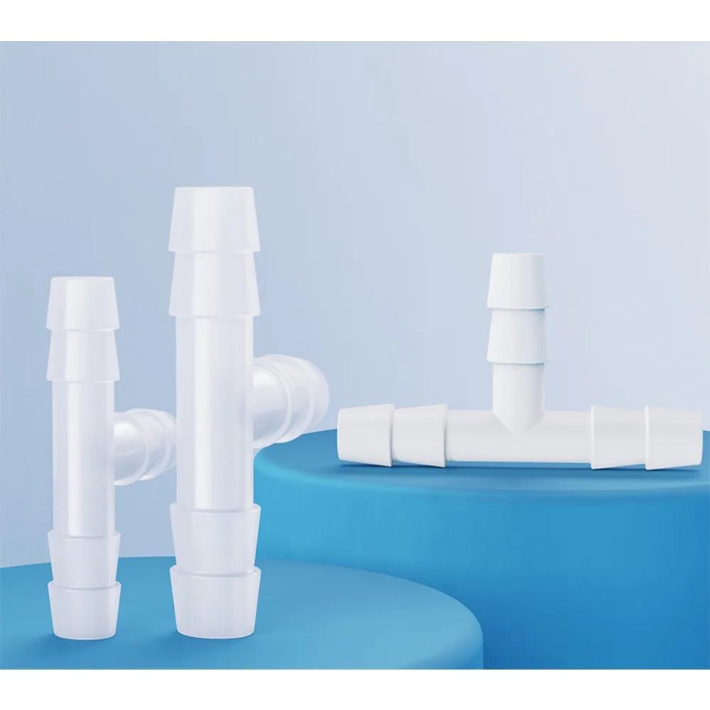 Plastic PP/PE Equal Diameter Tee T-shaped Variable Diameter Connector Plastic Connector Pagoda Tee Hose Barb Connector