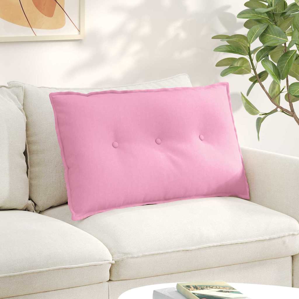 Back Cushion Pink 80 X 19 X 50 Cm Fabric
