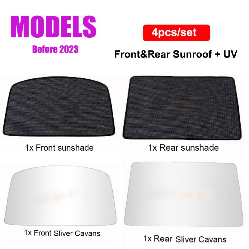 Stínidlo střešního okna pro Tesla Model S 2025 Boční okno Zatemňovací stínidlo Sklopná clona střešního okna Stínící síťka střešního okna ModelS Čelní sklo