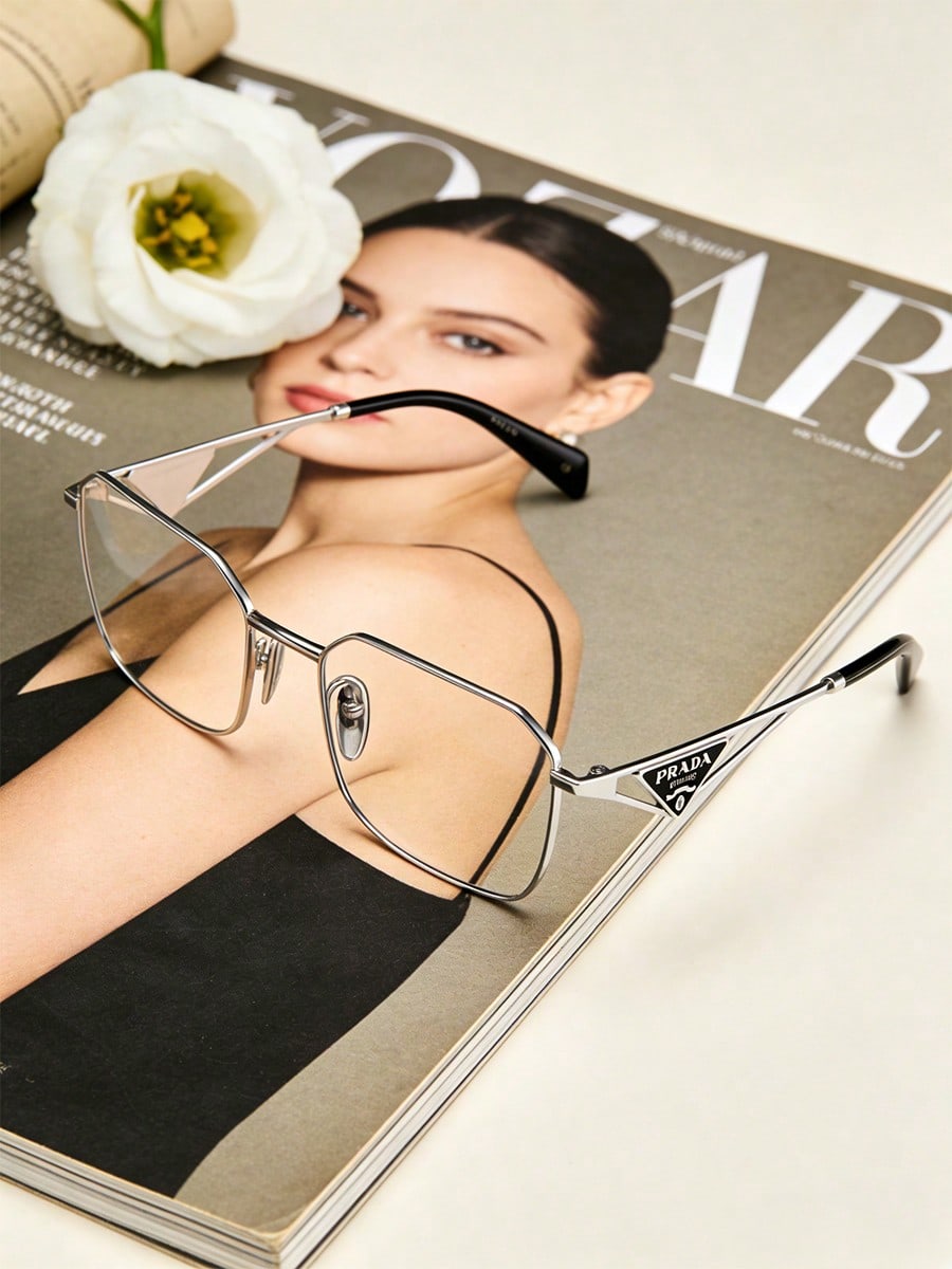 

Prada PRA51V Metal Optical Eyeglasses Frame срібний