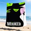 1pc Wicked Musical Outdoor Blanket Lightweight Flannel Throw For Travel, Camping, Livingroom, Couch, Chair Soft