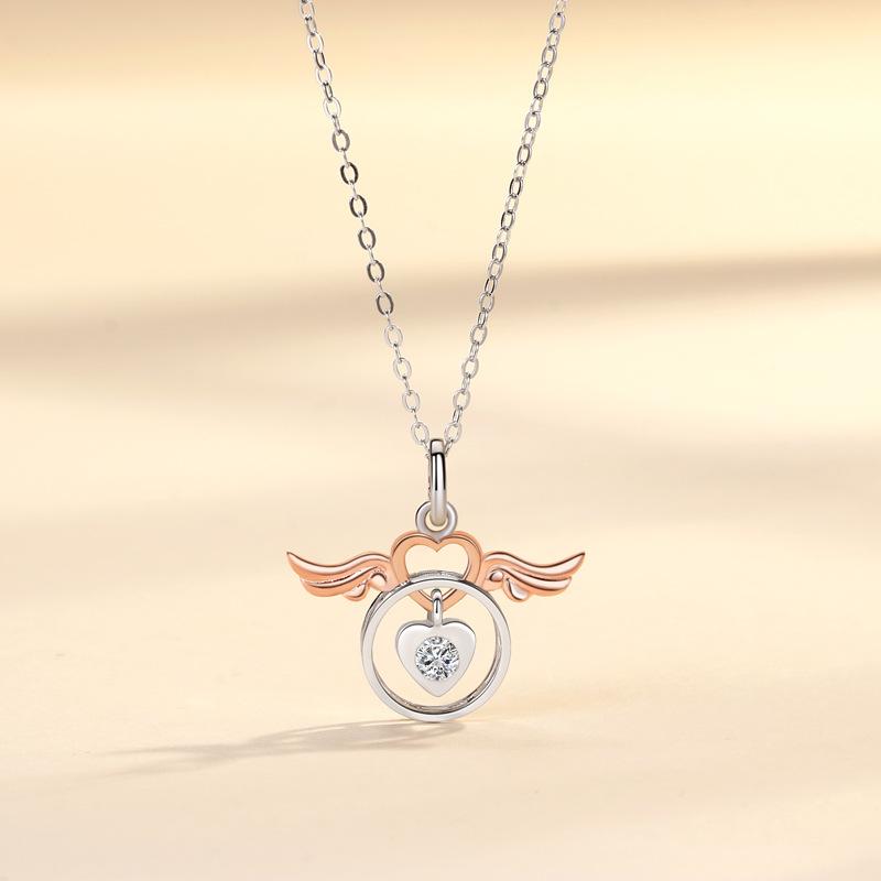 

Оригинальное ожерелье для пары «Ангел и Демон», модные креативные умные крылья ангела, подарок на День святого Валентина