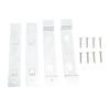 2 sets Stainless Steel Bird House Hanger Bracket Rust Resistant Silver Bird House Mounting Bracket Hole Design