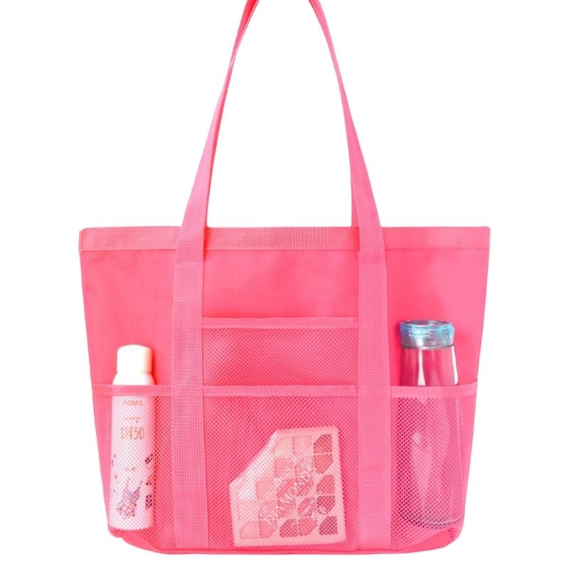 Портативная сетчатая сумка для хранения для различных случаев Прочная полиэстеровая конструкция для долговечности и стиля Ежедневное использование розы красного