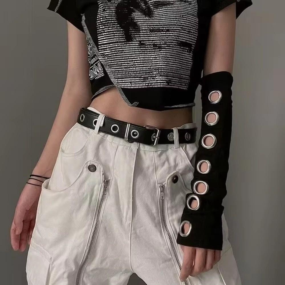 Punk Half-arm Sleeve Black Gothic Arm Covers INS Oversleeve Motorcycle