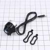 USB Bike Head Light Headlamp XML T6 LED Waterproof Front Light Night Cycling Safety Flashing Light for MTB Road Bike Accessories (White Shell/ White L