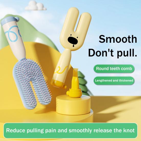 U-shaped Air Cushion Brush Magnetic Multi-functional Anti-static Scalp Massage Comb Women Portable