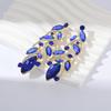 Shining  Earrings Exquisite Crystal Jewelry Wedding Party Leaf Rhinestone Earrings  Banquet