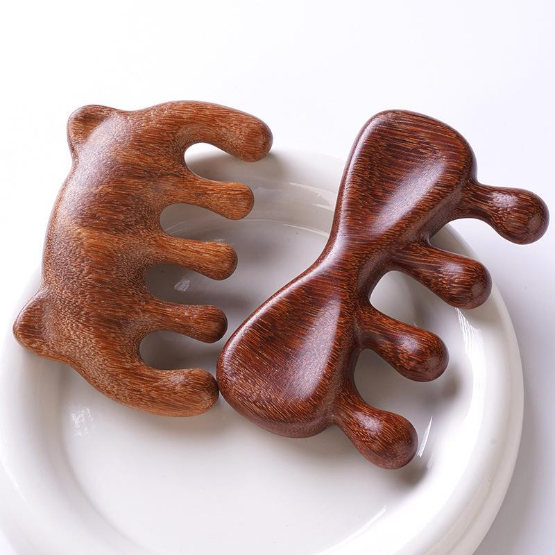 Sandalwood Gua Sha Tool For Face Body Foot Massage Lymphatic Drainage Trigger Point Self Care Gift