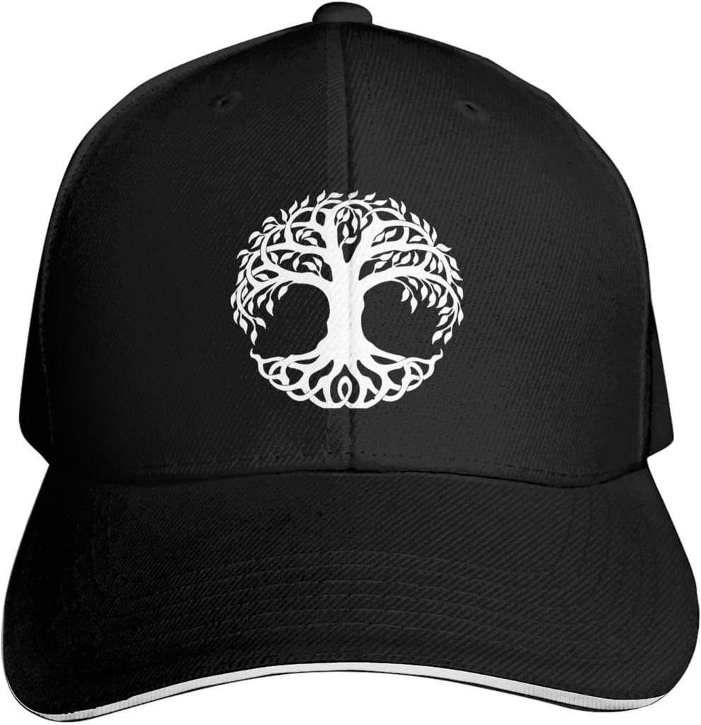 Celtic Tree of Life Baseball Cap Polyester Adjustable Curved Brim Casual Dad Hat for Adults