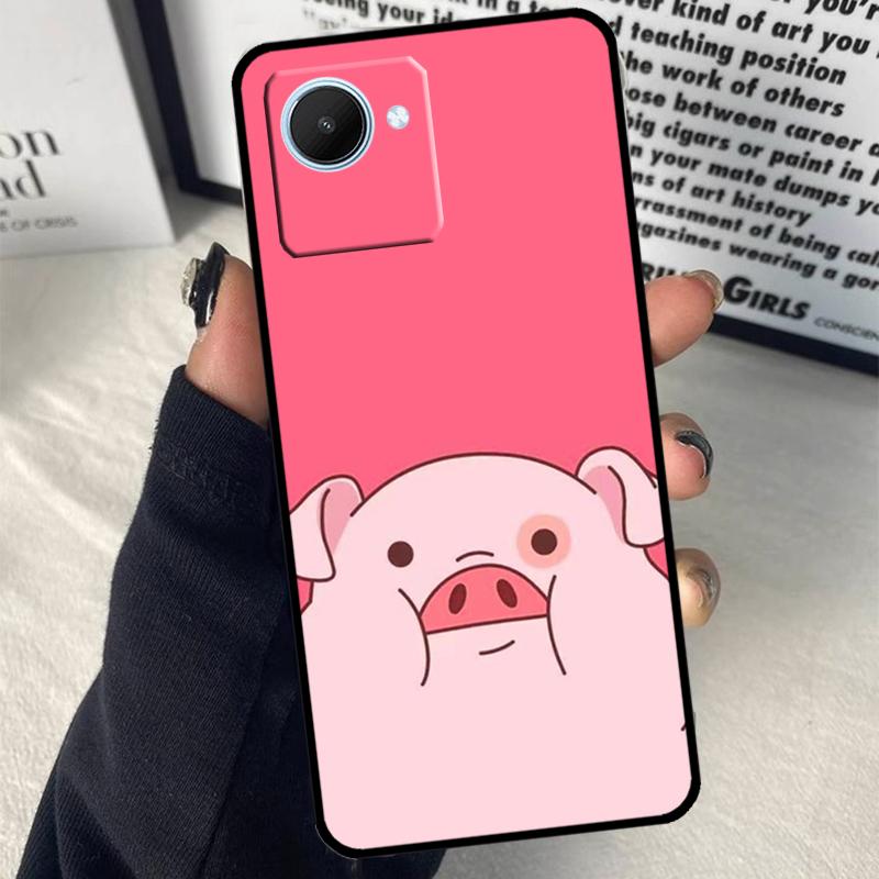 Adorable Cute Pigs Piglets For Realme GT7 Pro GT6 C67 C65 C63 C61 C55 C53 C51 C71 C75 10 11 12 13 14 15 Pro Plus Case