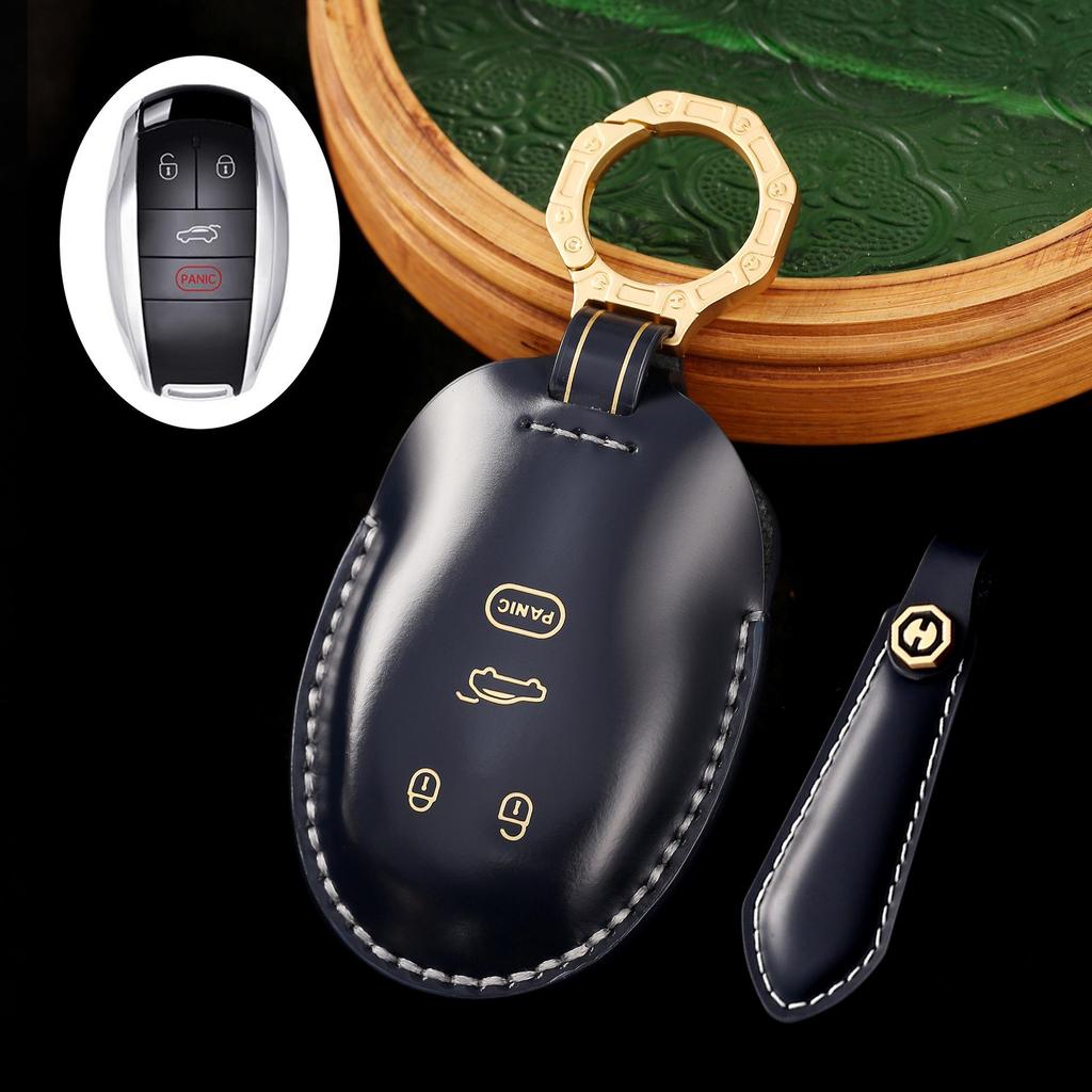 Ručně šitá sada kožených pouzder na klíče z pravé kůže pro Bentley Bentayga, Flying Spur, Continental GT