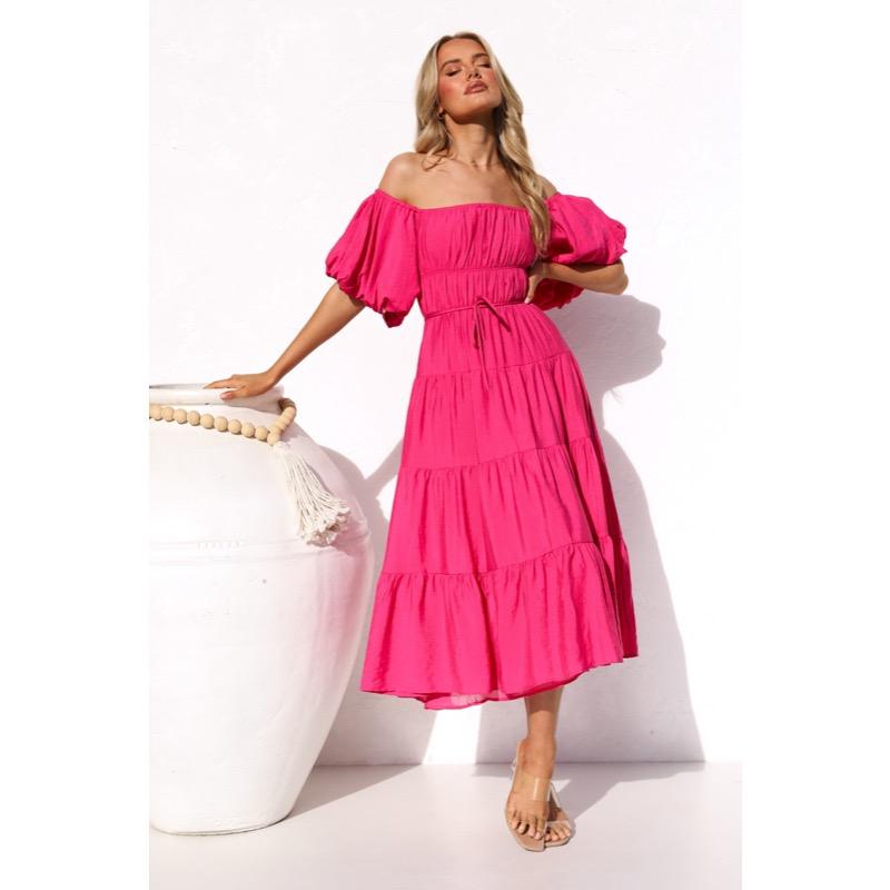 Bubble Sleeve Dress for Women