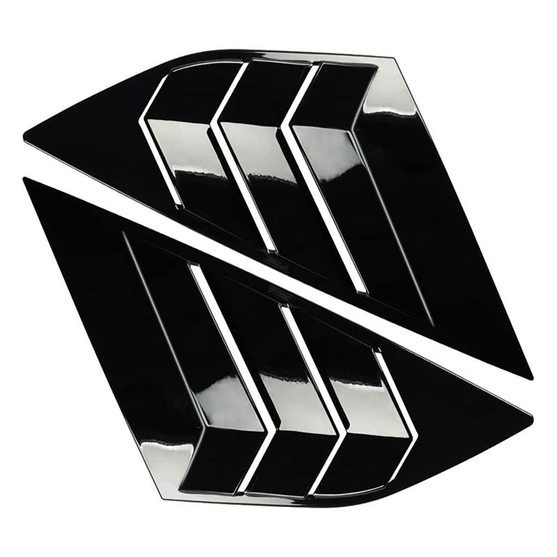 Rear Side Window Louvers For Ford Focus ST RS MK3 Hatchback 2012-2018 Accessories Air Vent Scoop Cover-A02G