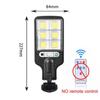 Solar Street Lights Outdoor Solar Lamp With 3 Light Mode Waterproof Motion Sensor Security Lighting for Garden Patio Path Yard