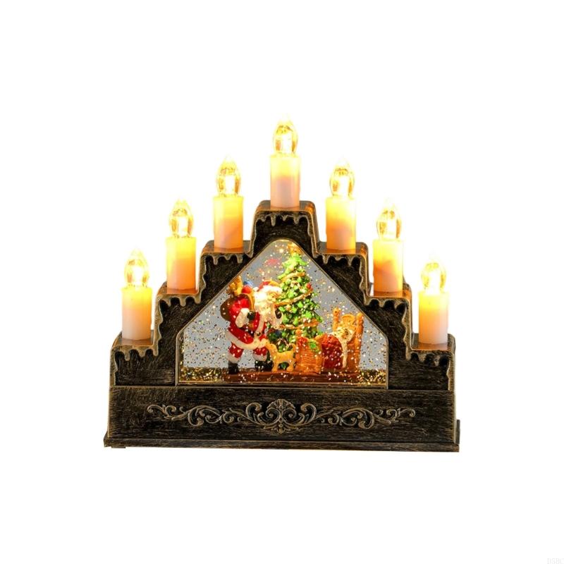 

Music Box Christmas Decoration Gift With Snowfall Effect And Festival Melodies For Holiday Homes Party Desk Ornament
