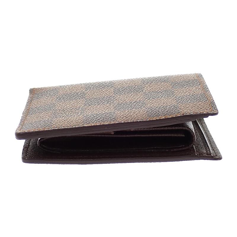 LOUIS VUITTON  N61675 Bifold Wallet Brown Damier canvas mens