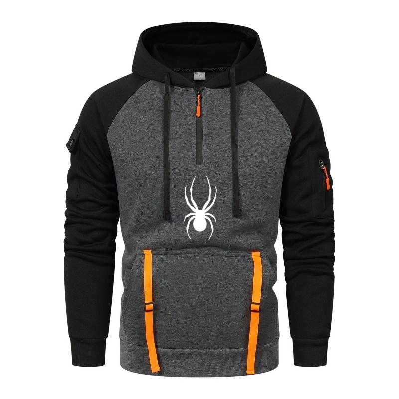 The 2025 new men's fitness hoodie long-sleeved hoodie and sportswear zipper hoodie are casual and comfortable