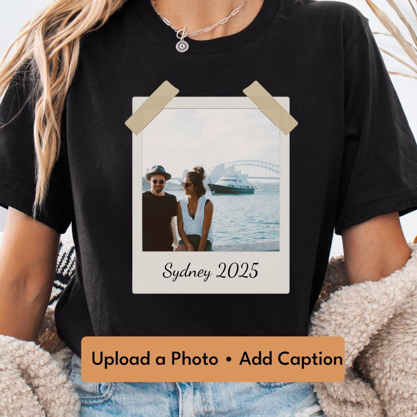 Custom Travel Photo T-Shirt: Vacation Keepsake Souvenir S