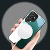 Lucky Four-leaf Clover For Samsung Galaxy S20 FE S21 22 23 Plus S24 Ultra S25 Edge S24Ultra 22Plus For Magsafe Glass Phone Casee