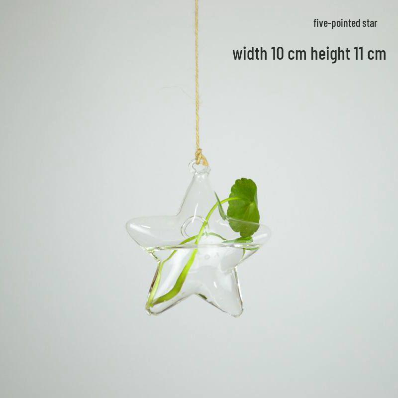 

Подвесная ваза для гидропоники из прозрачного стекла ручной выдувки для небольших цветочных композиций