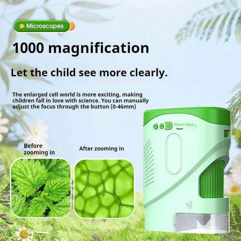 1000X Children's Microscope Camera Mini Camera Multi Functional Single Tube Electronic Digital Microscope Children's Puzzle Toy