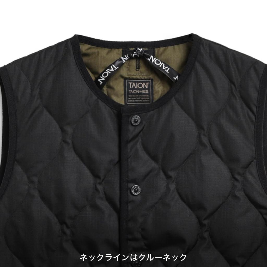 Taion Down Vest Black 004B2ML-1