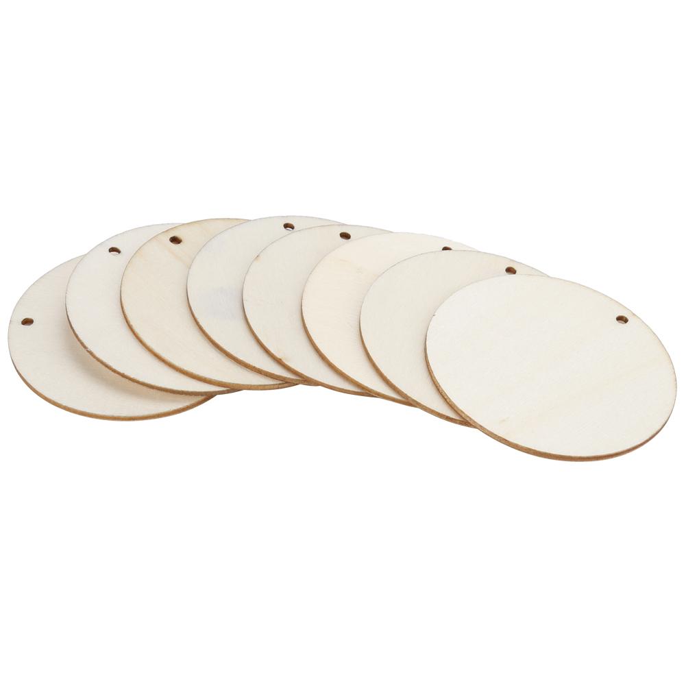 50PCS Simple Fashion Style Wooden Earrings Pendant DIY Hollow Jewelry Craft Making Accessories