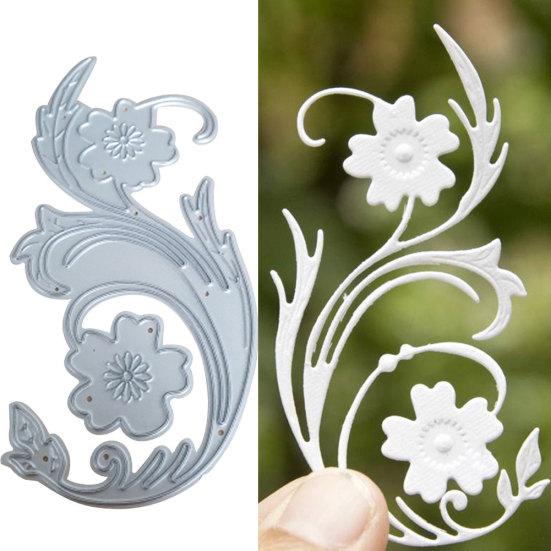 Stampo per stencil in carta per goffratura, fustellatura in metallo con foglie di fiori