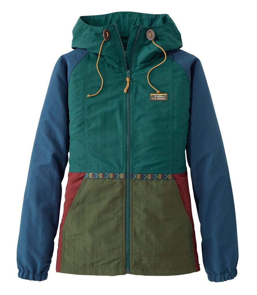 LL Bean Mountain Classic Japan 1000027545 Women's Jacket, Multicolor, Fit, XL, Spruce/Tuscan Olive, Multicolor,