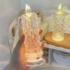 LED Crystal Desk Lamp Projector Bedside Atmosphere Light 3/16 Color Touch Adjustable Night Light Diamond Small Night Light Romantic Hand Gift