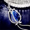 Charm Statement Crystal Pendant Bride Wedding Rhinestone Tassel Long Necklace Party Women Jewelry