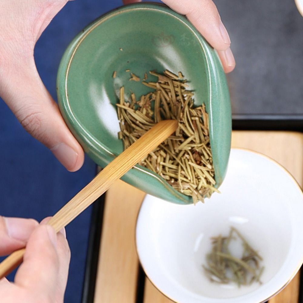 Sugar Salt Kitchen Porcelain Ceramic Coffee Spoon Tea Tray Kung Fu Tea Shovel Loose Tea Scoop