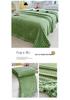 Faux Fur Rabbit Hair Plaid Striped Sofa and Nap Blanket