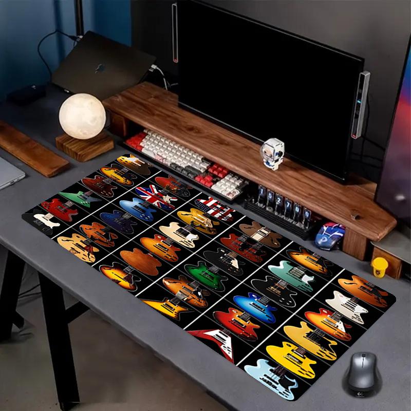 Fender Print Mouse Pad, Anti‑Slip Desktop keyboard Mat, for PC Laptop Gaming Working Daily Use, Cool Festival Birthday Gift