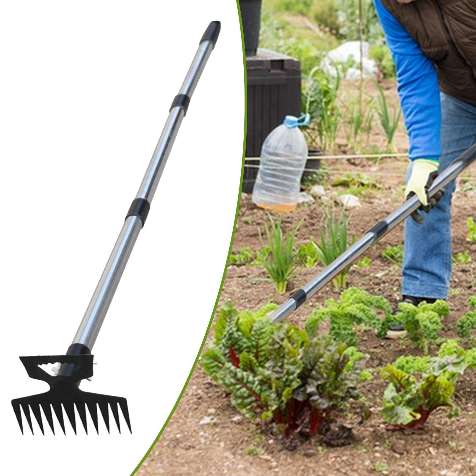 Garden Weeder, Ergonomic Hoe, Multi-functional Tool for Removing Weeds in Your Garden, Lawn Or 3 Section Pole
