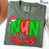 Nan Christmas Comfort Colors Shirt, Grandma Shirt, New Grandma Tshirt, Santa Tee, Xmas Gifts