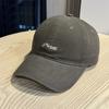 Outdoor letter embroidered baseball cap for men and women couples versatile face small wide brim sunshade cap tide