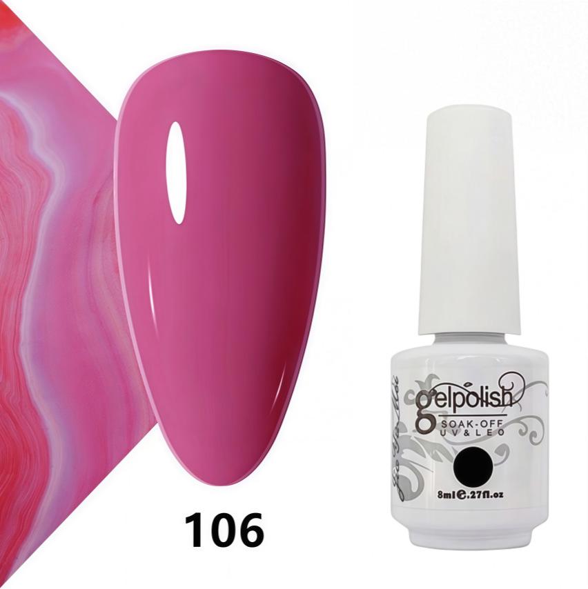 Amber Gel Polish Set: Gel Polish Manicure Kit with Whitening, Base Coat, and Sealer.