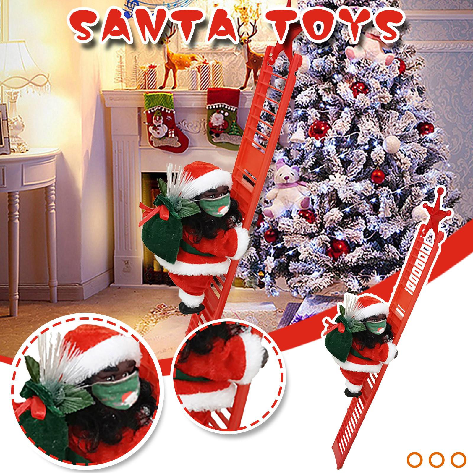 

Электрическая лестница для восхождения, Рождественская фигурка Санта-Клауса, украшение, подарки