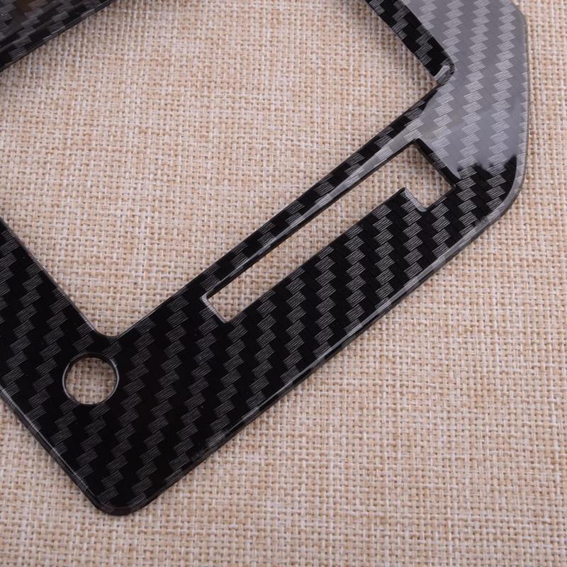 Car Interior Center Console Gear Shift Box Panel Trim Cover Carbon Fiber Style Plastic Fit for Subaru XV Crosstrek 2018- LHD