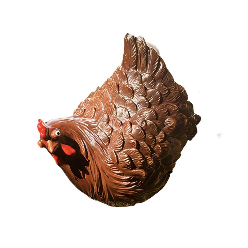 Charm Resins Garden Rooster Statue Outdoor Decoration Farmhouses Styles Rooster Sculpture For Yard Patios And Lawn