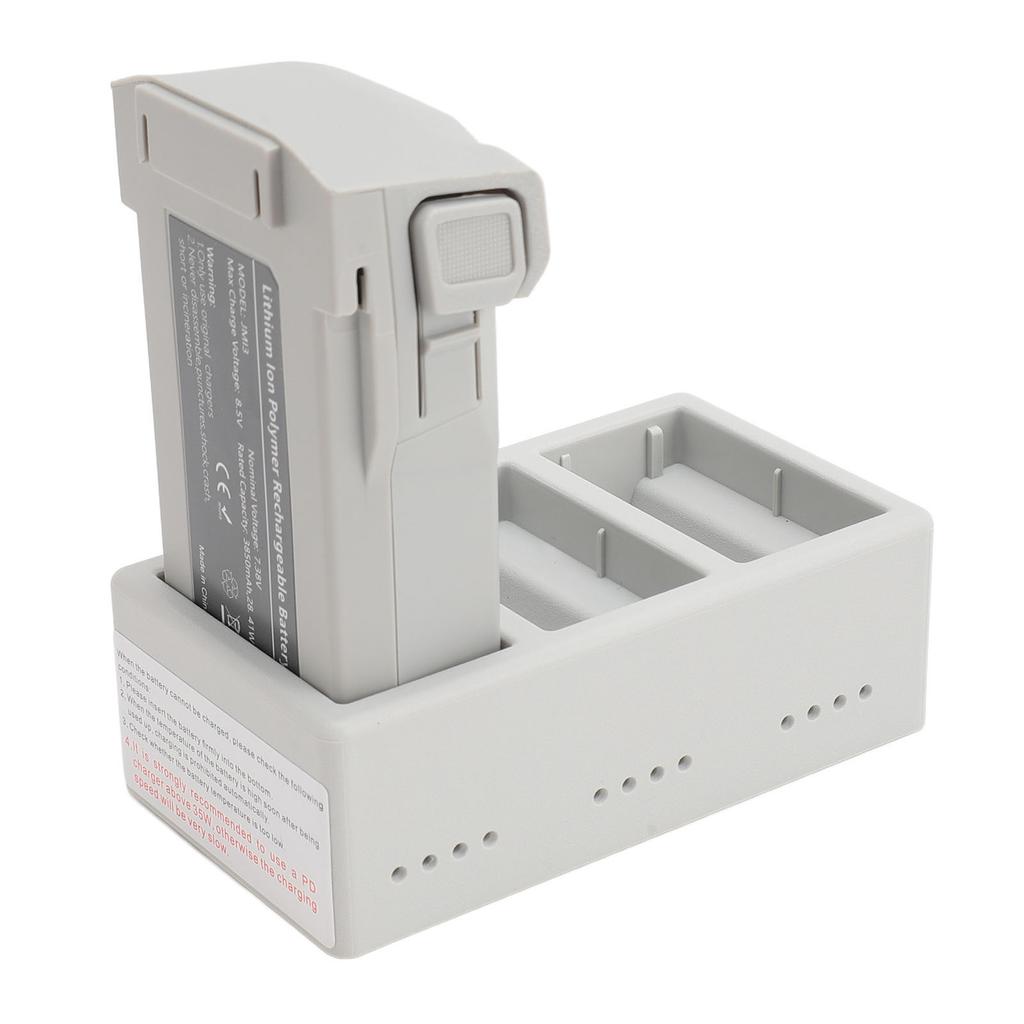 3850mAh 7.38V Rechargeable Battery Replacement and 3 Bay Battery Charging Hub for Mini 3 3Pro 4 4Pro Drone with Power