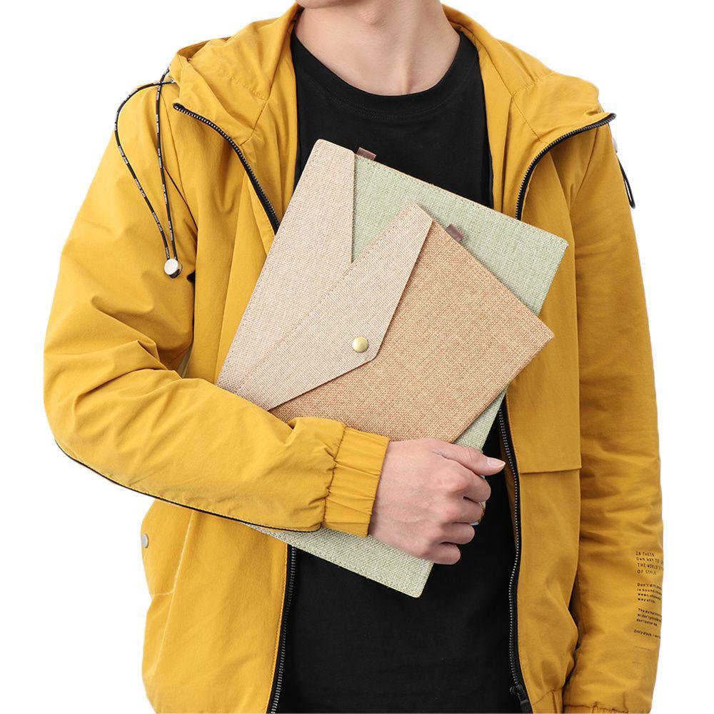 Home Imitation Linen Canvas Document Bag File Folders Folders Organizers File Envelopes File Bags
