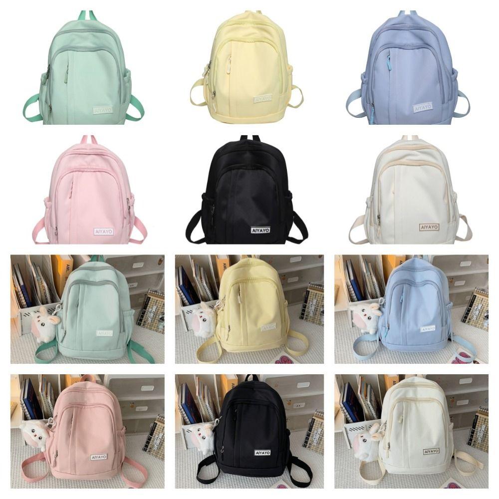 Multi Pockets Girls Backpacks Large Capacity Teenage Shoulder Bags Students School Bags  Student