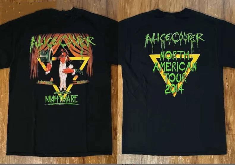 Alice Cooper A Nocturnal Vacation Welcome To My Nightmare 2014 Tour TShirt Unisex T-Shirt XXXL